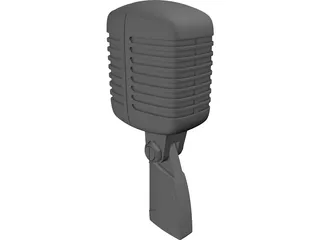Radio Microphone 3D Model preview