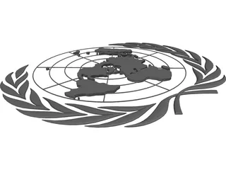 United Nations Seal 3D Model preview