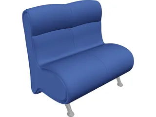Arm Chair Blues 3D Model preview