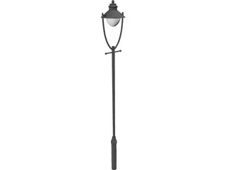 Street Lamp Edwardian 3D Model preview