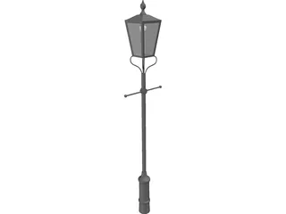 Street Lamp Victorian 3D Model preview