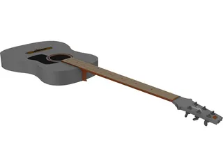 Guitar 3D Model preview
