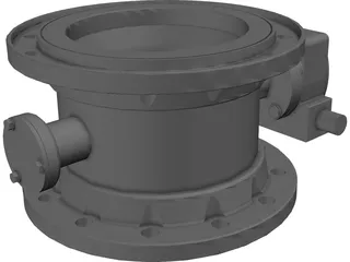 Wasser Valve 3D Model preview