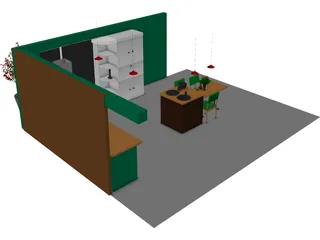 Kitchen 3D Model preview
