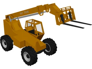 Forklift Skytrack All Terrain 3D Model preview