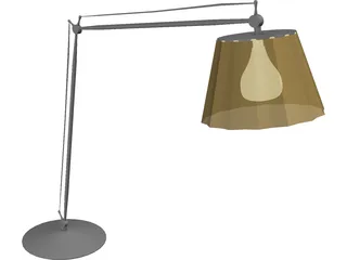 Hinge-Arm Table Lamp 3D Model preview