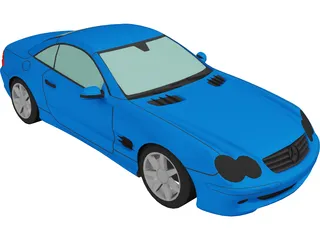 Mercedes-Benz SL500 3D Model preview