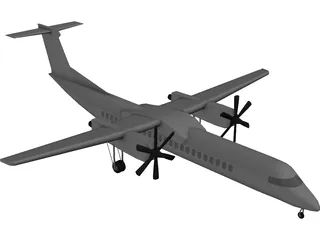 Bombardier Q400 3D Model preview