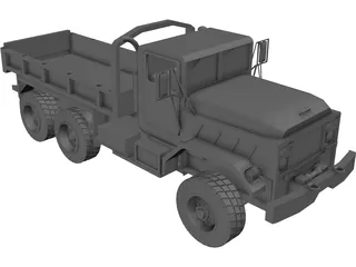 Military Transport Truck 3D Model preview