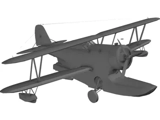 Grumman J2F Duck 3D Model preview