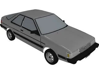 Subaru GL (1989) 3D Model preview