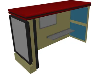 Bus Stop 3D Model preview