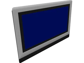 Philips Plasma TV 3D Model preview