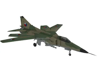 MiG-23 Flogger 3D Model preview