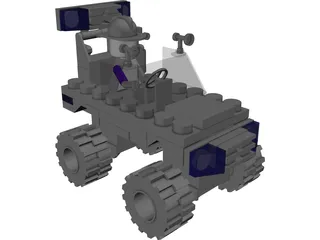Lego Fire Truck 3D Model preview