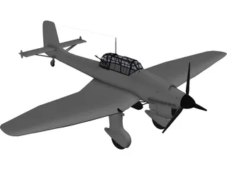 Junkers Ju 87 3D Model preview