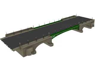 European Bridge 3D Model preview