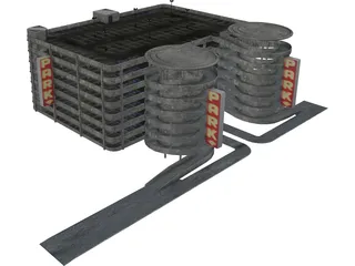 Parking Garage 3D Model preview