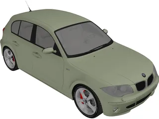 BMW 120i 3D Model preview