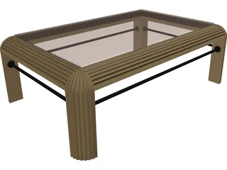 Table Rectangular 3D Model preview