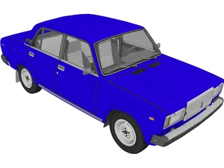 VAZ 2107 3D Model preview
