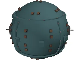 Trinity Atomic Bomb 3D Model preview