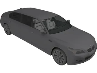 BMW M5 Limo 3D Model preview