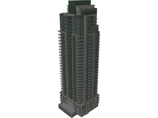 Condo Building 3D Model preview