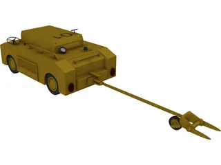 Plane Tug 3D Model preview
