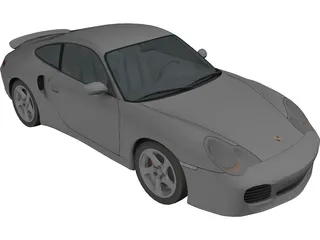 Porsche 911 Turbo (2001) 3D Model preview