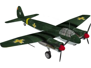 Junkers Ju 88C-2 3D Model preview