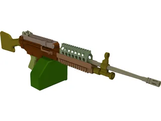 M249 3D Model preview