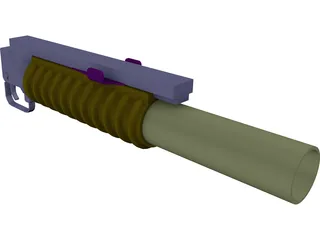 M203 3D Model preview