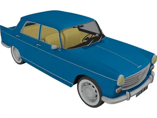 Peugeot 404 3D Model preview