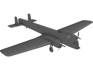 Armstrong Whitworth Whitley 3D Model preview