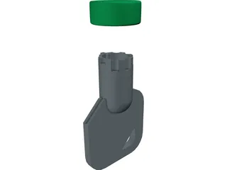 Generic Tubular Key and Keyhole 3D Model preview