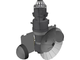 Zond Probe 3D Model preview