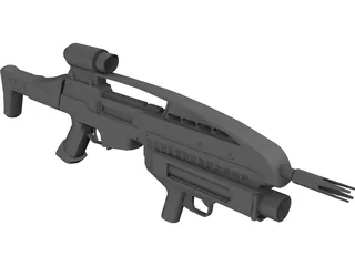 XM8 + XM320 Grenade Launcher 3D Model preview