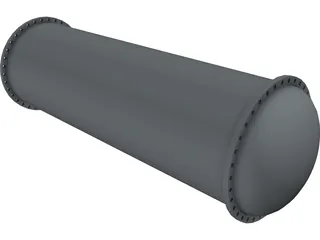 Tubular Heat Exchanger 3D Model preview