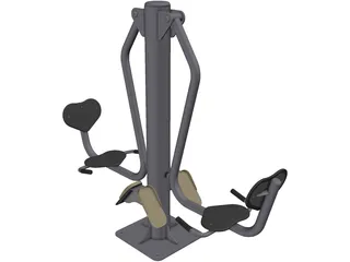 TR-4A Fitness Equipment 3D Model preview