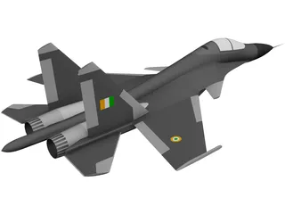 Su-30 3D Model preview