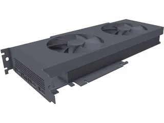 EVGA GeForce GTX 1070 Black Edition 3D Model preview