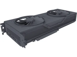Nvidia GeForce RTX 2080 Founders Edition 3D Model preview