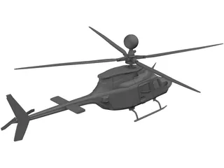 Bell OH-58 3D Model preview