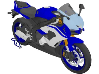 Yamaha YZF-R6 3D Model preview