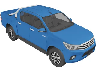 Toyota Hilux Double Cab (2016) 3D Model preview