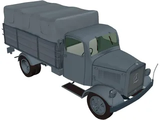 Mercedes-Benz Truck 3D Model preview
