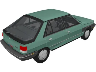 Renault Encore 5-door (1985) 3D Model preview