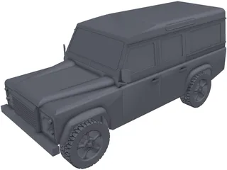 Land Rover Defender 110 3D Model preview