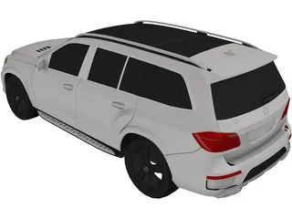 Mercedes-Benz GL550 4Matic (2014) 3D Model preview